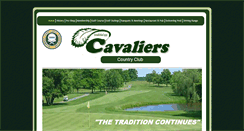 Desktop Screenshot of cavalierscountryclub.com