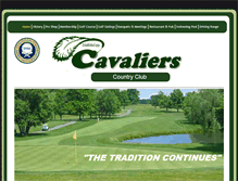Tablet Screenshot of cavalierscountryclub.com